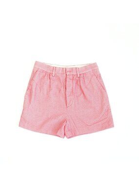Miu Miu Red and White Patterned Shorts Size 36